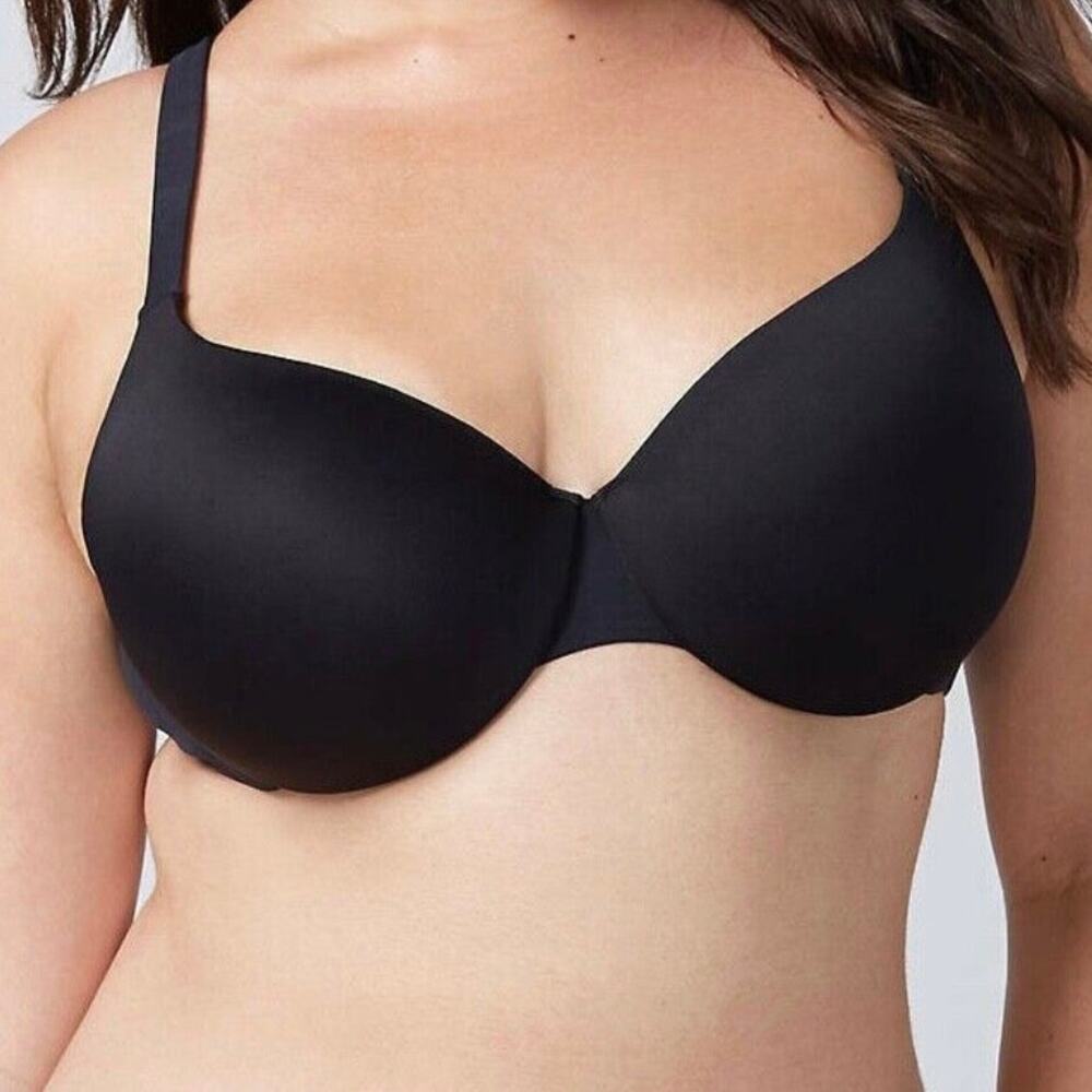 Lane Bryant Cacique Black Lightly Lined T-shirt Bra Size 42DDD